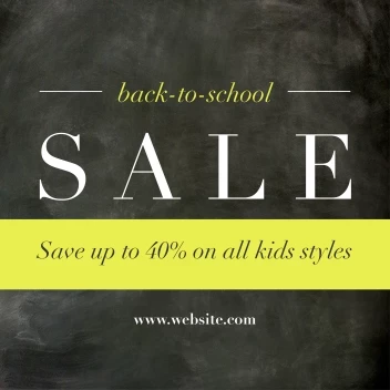 Back 2 School Chalkboard