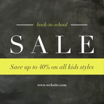 Back 2 School Chalkboard