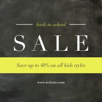 Back 2 School Chalkboard