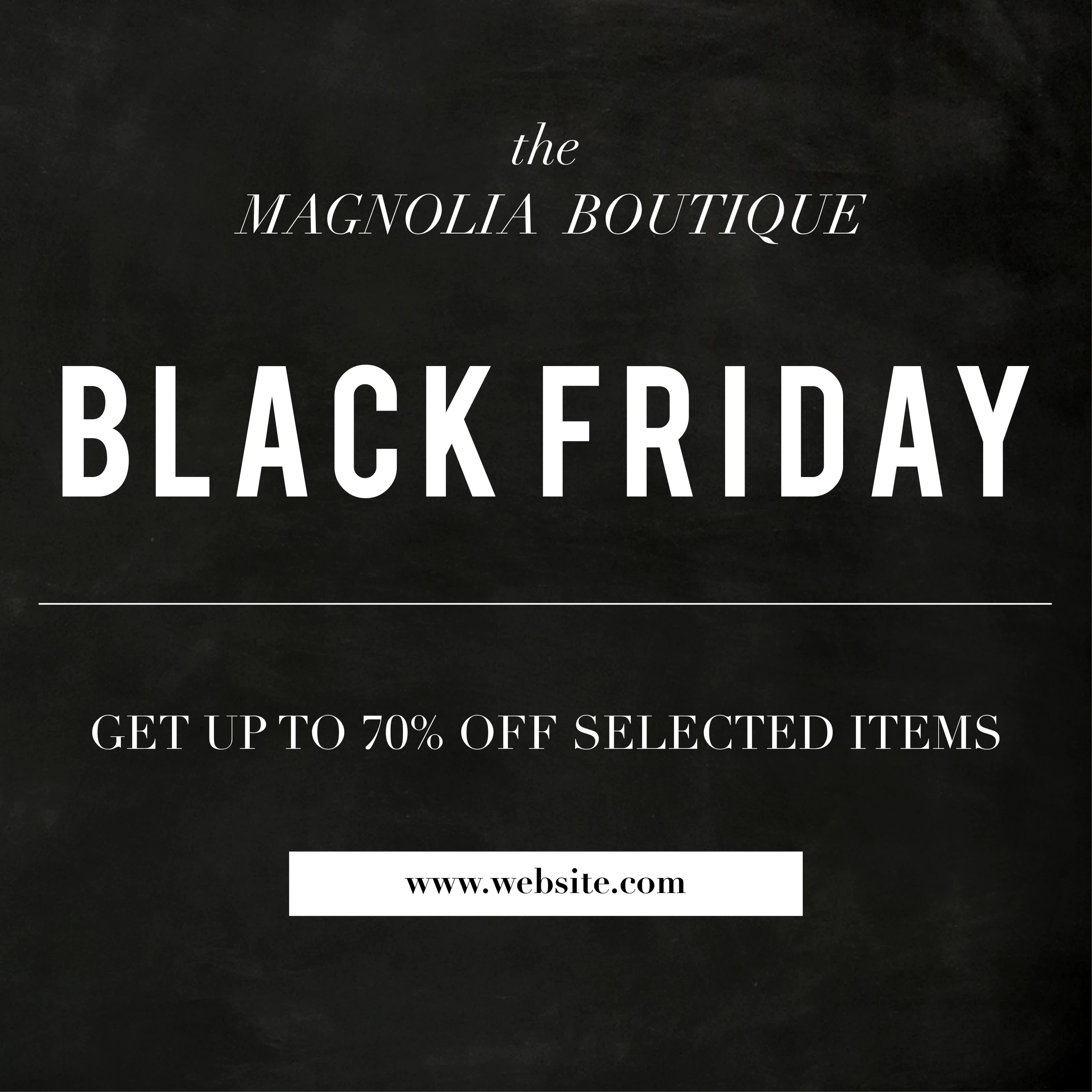 Black Friday Chalkboard