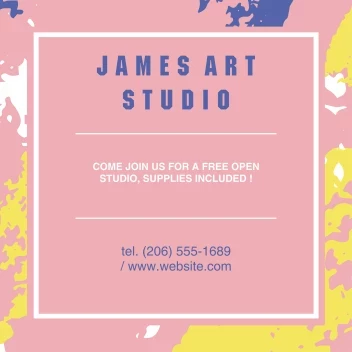 Acrylic Brushstroke Pattern