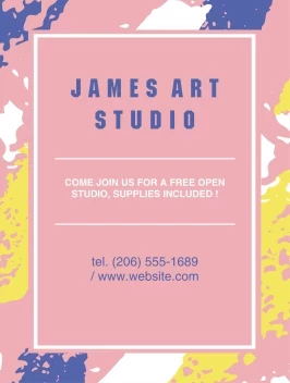 Acrylic Brushstroke Pattern