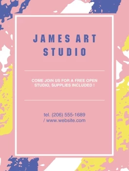 Acrylic Brushstroke Pattern