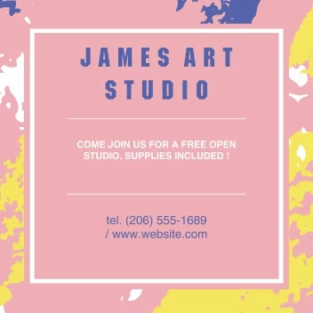 Acrylic Brushstroke Pattern