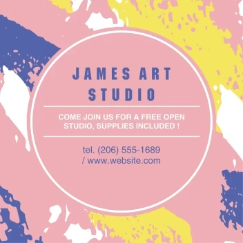 Acrylic Brushstroke Pattern