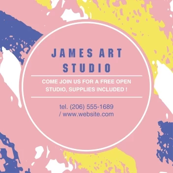 Acrylic Brushstroke Pattern