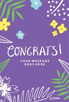 Congrats Fun Botanical