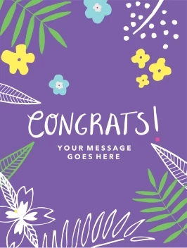 Congrats Fun Botanical