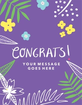 Congrats Fun Botanical