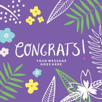 Congrats Fun Botanical