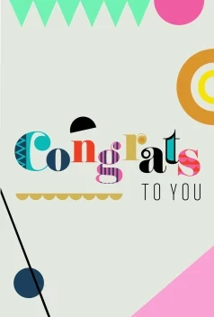 Congrats Geometric Retro