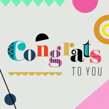 Congrats Geometric Retro