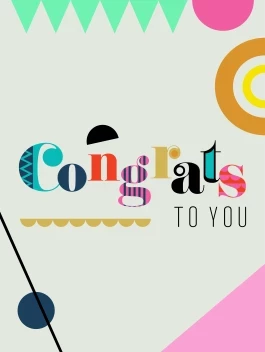 Congrats Geometric Retro