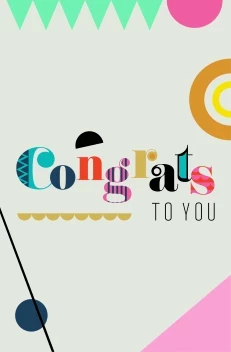 Congrats Geometric Retro