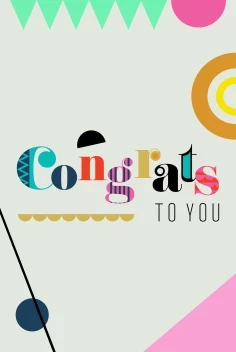 Congrats Geometric Retro