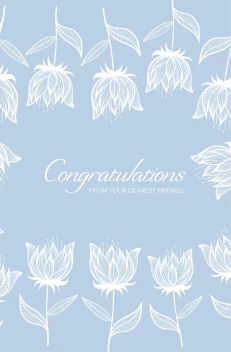 Congrats Soft Flowers