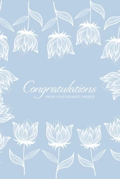 Congrats Soft Flowers