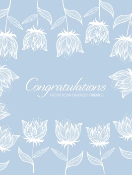 Congrats Soft Flowers