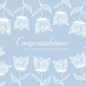 Congrats Soft Flowers