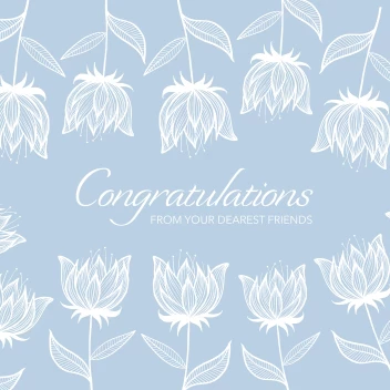 Congrats Soft Flowers