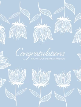 Congrats Soft Flowers