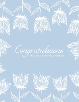 Congrats Soft Flowers