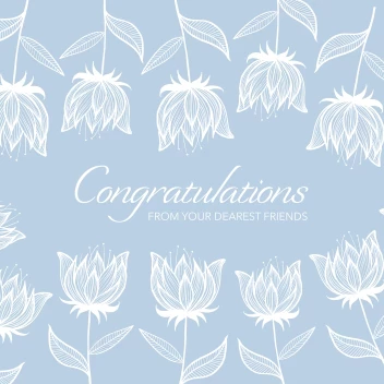 Congrats Soft Flowers