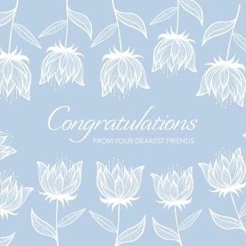 Congrats Soft Flowers