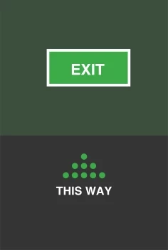 Exit Sign Ahead