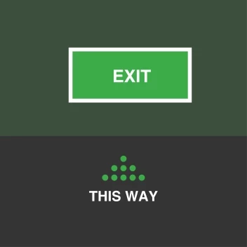 Exit Sign Ahead