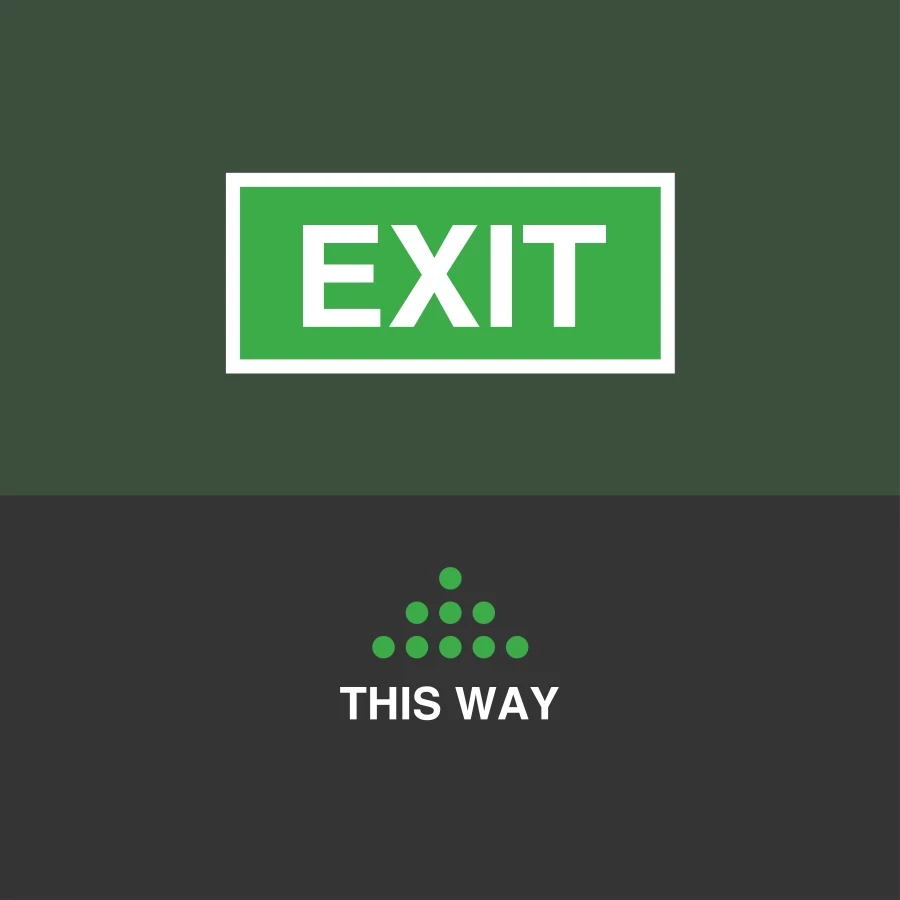 Exit Sign Ahead