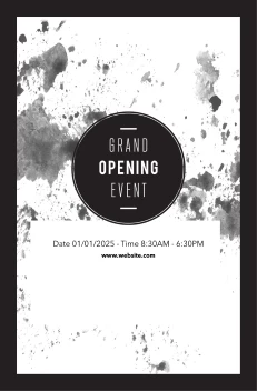 Grandopening Black Splatter