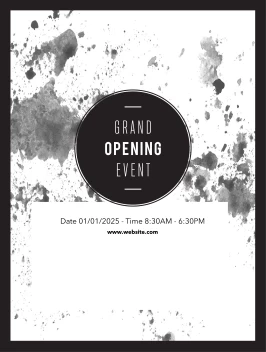 Grandopening Black Splatter