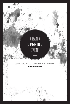 Grandopening Black Splatter