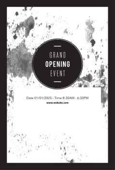 Grandopening Black Splatter