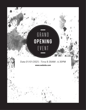 Grandopening Black Splatter