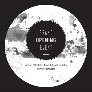 Grandopening Black Splatter