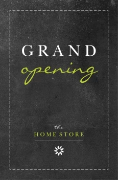 Grand Opening Chalkboard