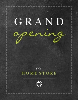 Grand Opening Chalkboard