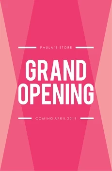 Grand Opening Transparent