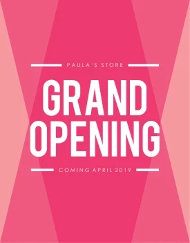 Grand Opening Transparent