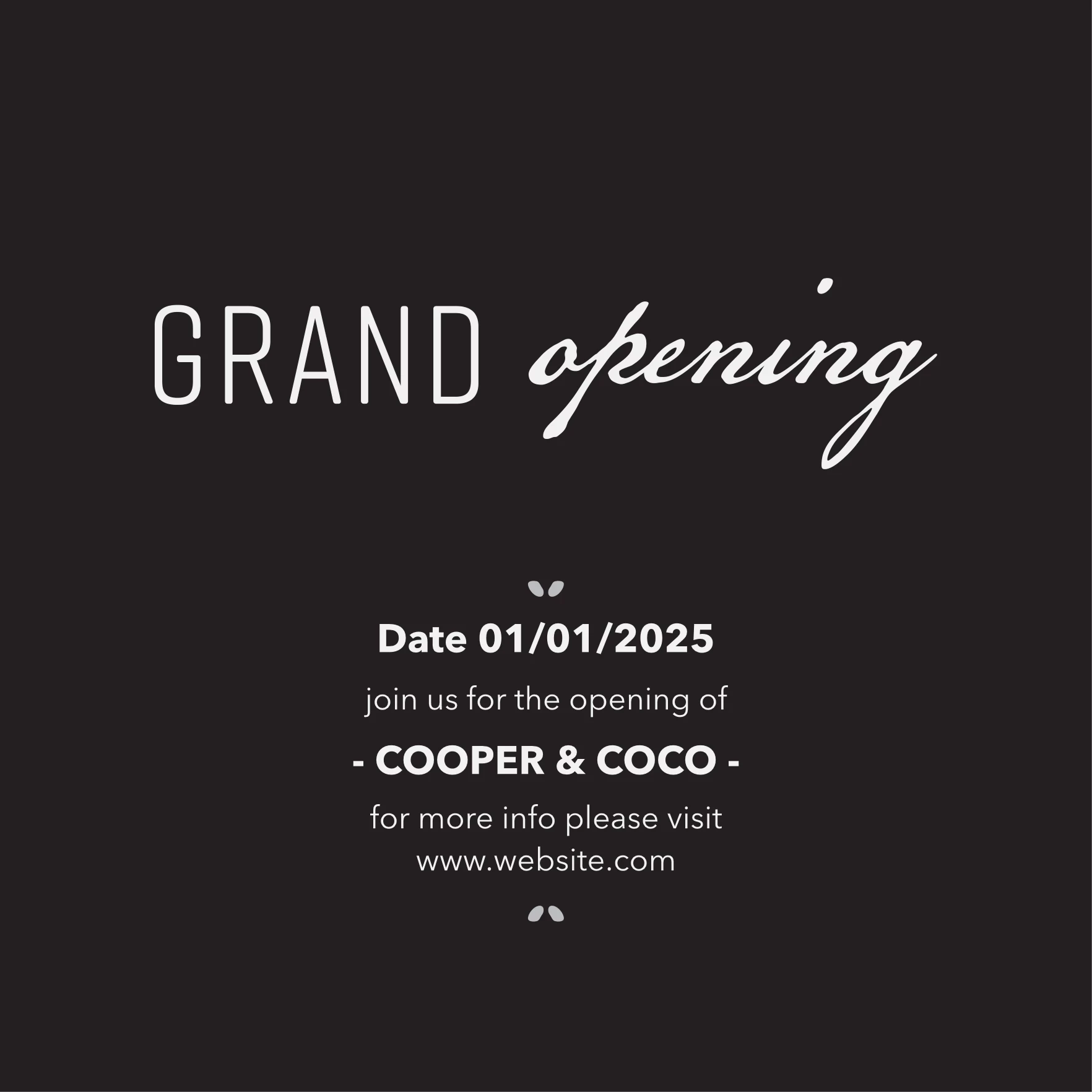 Simple Opening