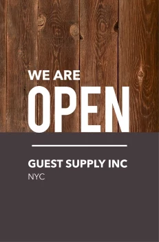 We Are Open Wood