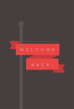 Welcome Back Ribbon