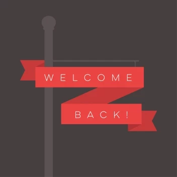Welcome Back Ribbon