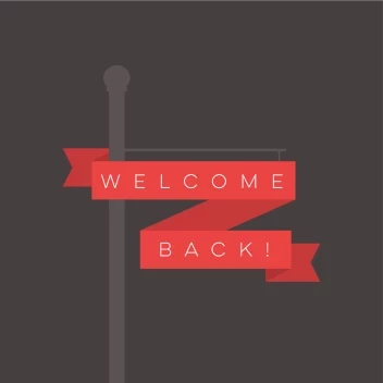 Welcome Back Ribbon