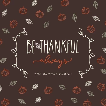 Be Thankful Always