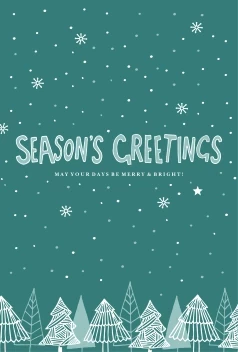 Seasons Greetings Xmas Trees