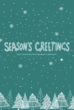 Seasons Greetings Xmas Trees