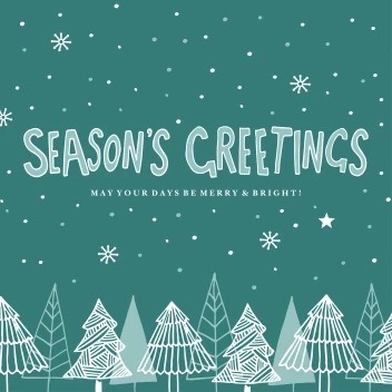 Seasons Greetings Xmas Trees